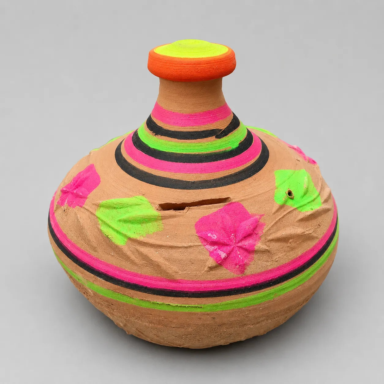 Handmade Clay Gullak – Traditional Mitti Money Bank | Piggy Bank