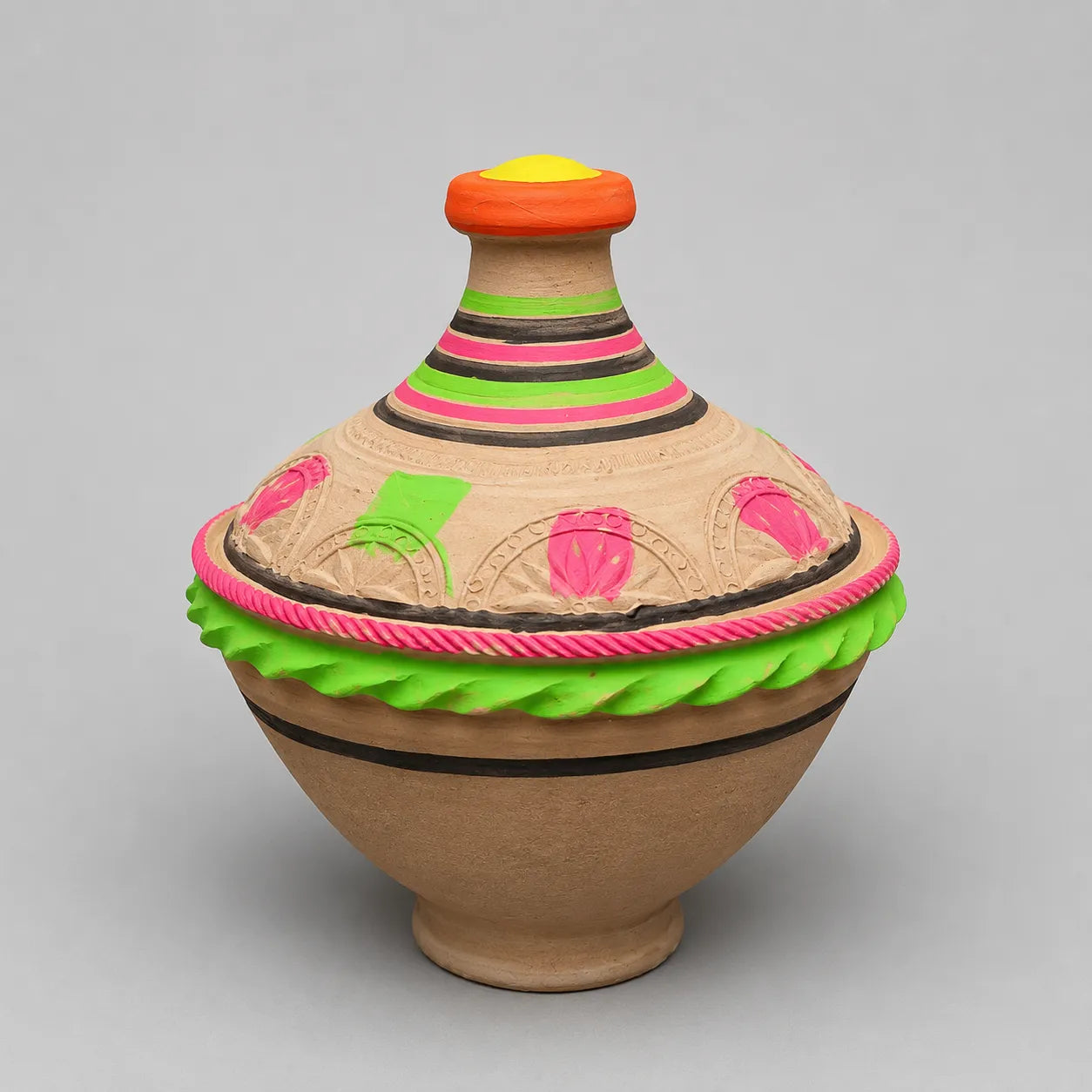 Premium Handmade Clay Gullak – Traditional Mitti Money Bank