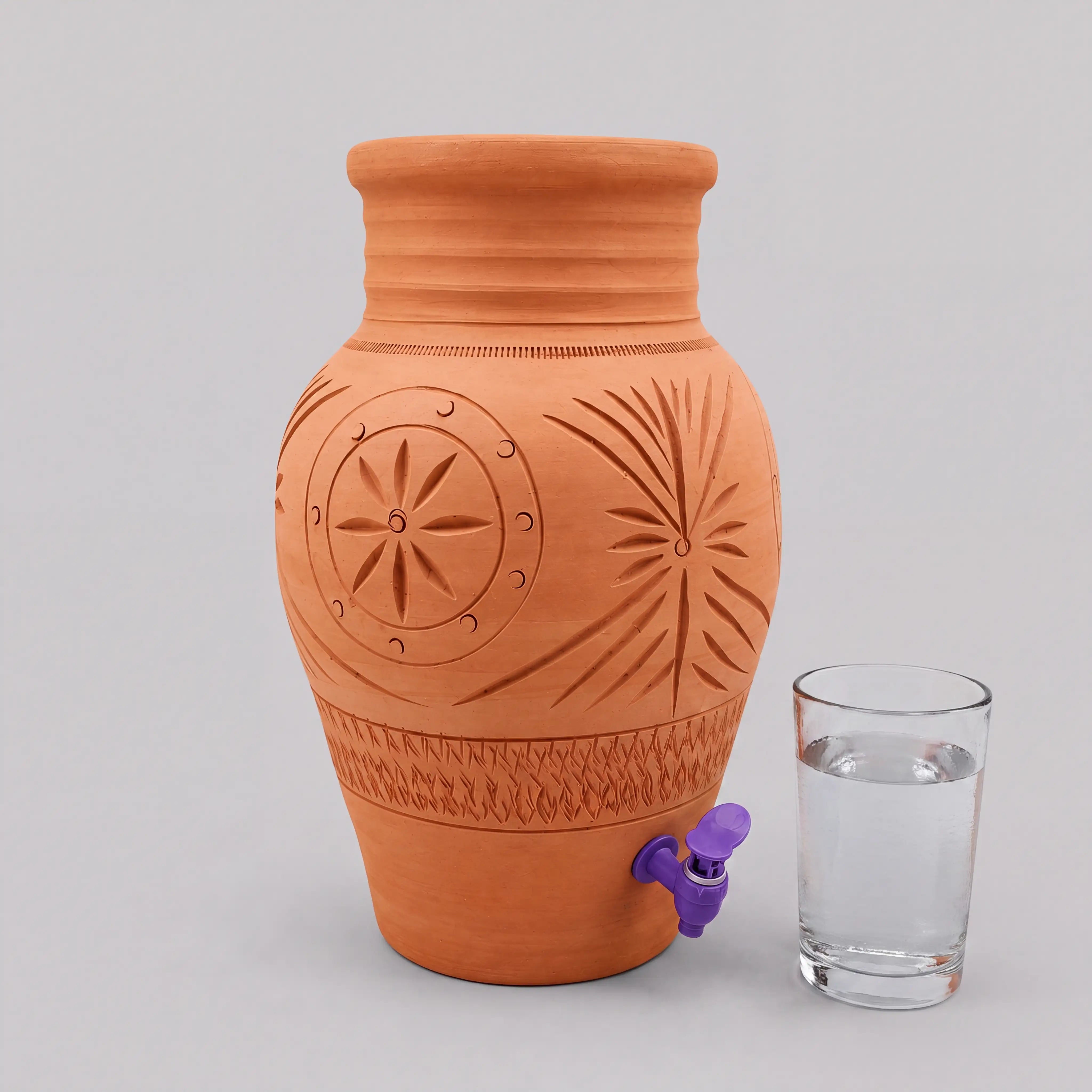 Premium 10L Clay Water Cooler | Handcrafted Matka