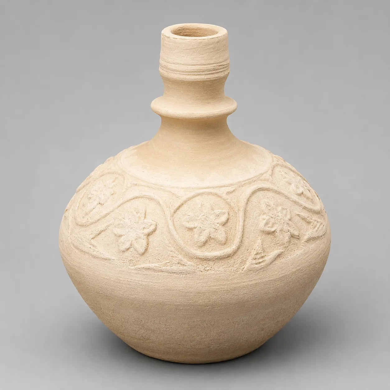 2.5L Clay Water Bottle – Handmade Terracotta Mitti Ki Bottle