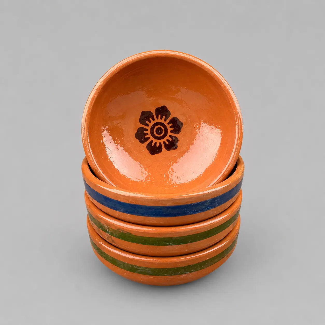 5-Piece Terracotta Dessert Bowl Set – Handmade Clay Bowls for Kulfi & Ice Cream