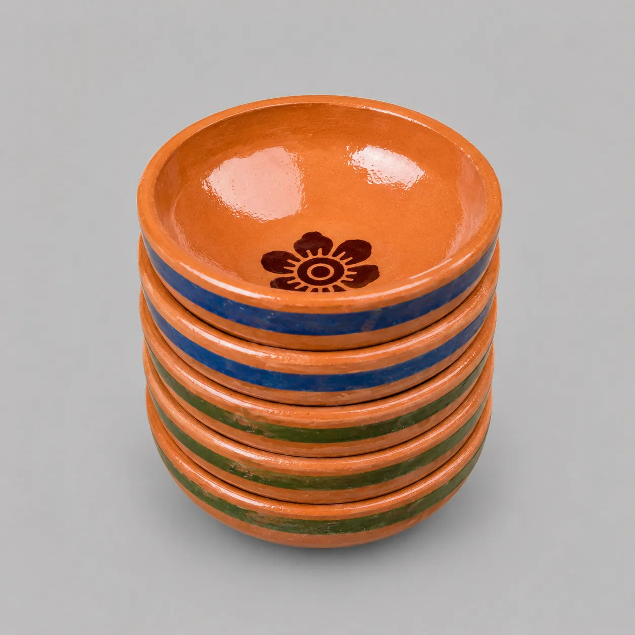 5-Piece Terracotta Dessert Bowl Set – Handmade Clay Bowls for Kulfi & Ice Cream