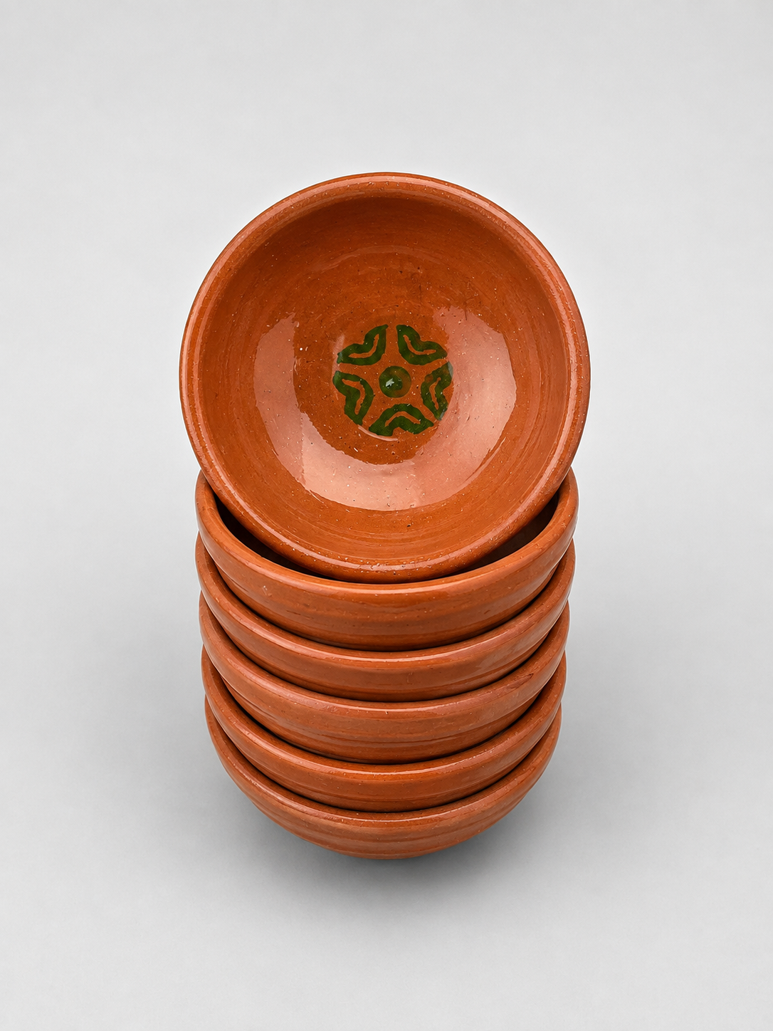 6-Piece Clay Serving Bowls – Handmade Terracotta Mitti Piyala Set