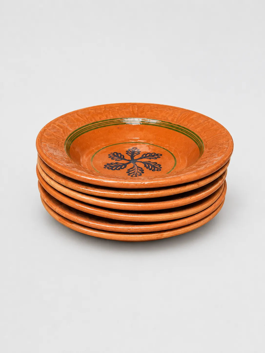 6-Piece Clay Serving Plates – Handmade Terracotta Plates