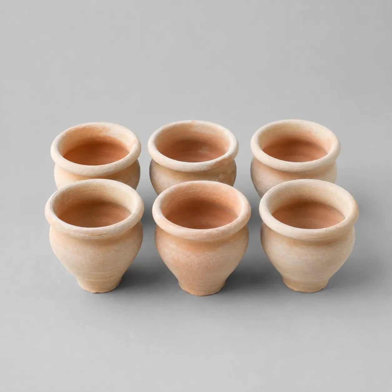 Premium Clay Tea Cup Set (6 Pieces)