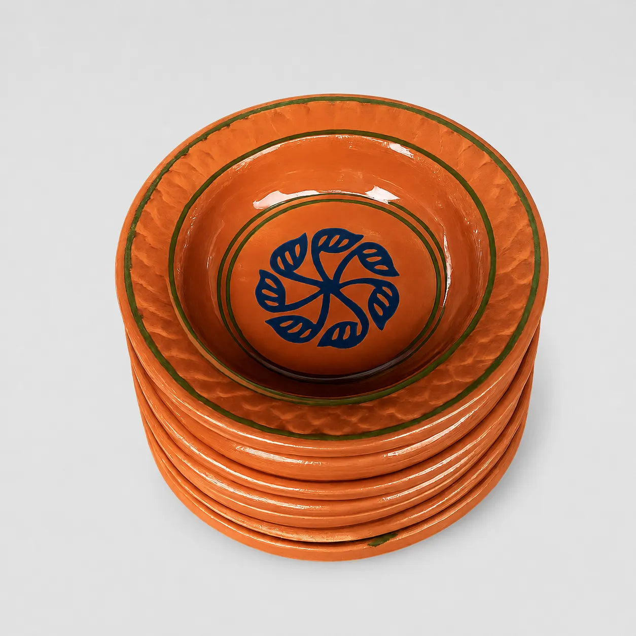 6-Piece Clay Dinner Plates – Handmade Terracotta Mitti Ki Plates