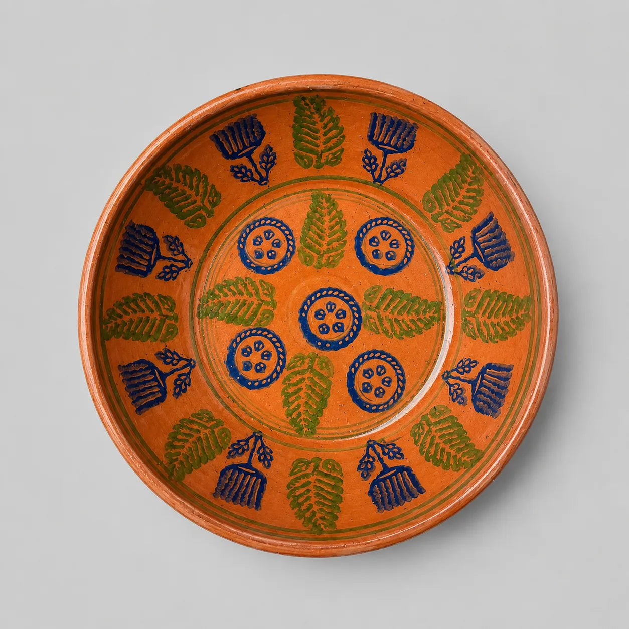 Handmade Terracotta Dinner Plate – Natural Clay Serving Plate