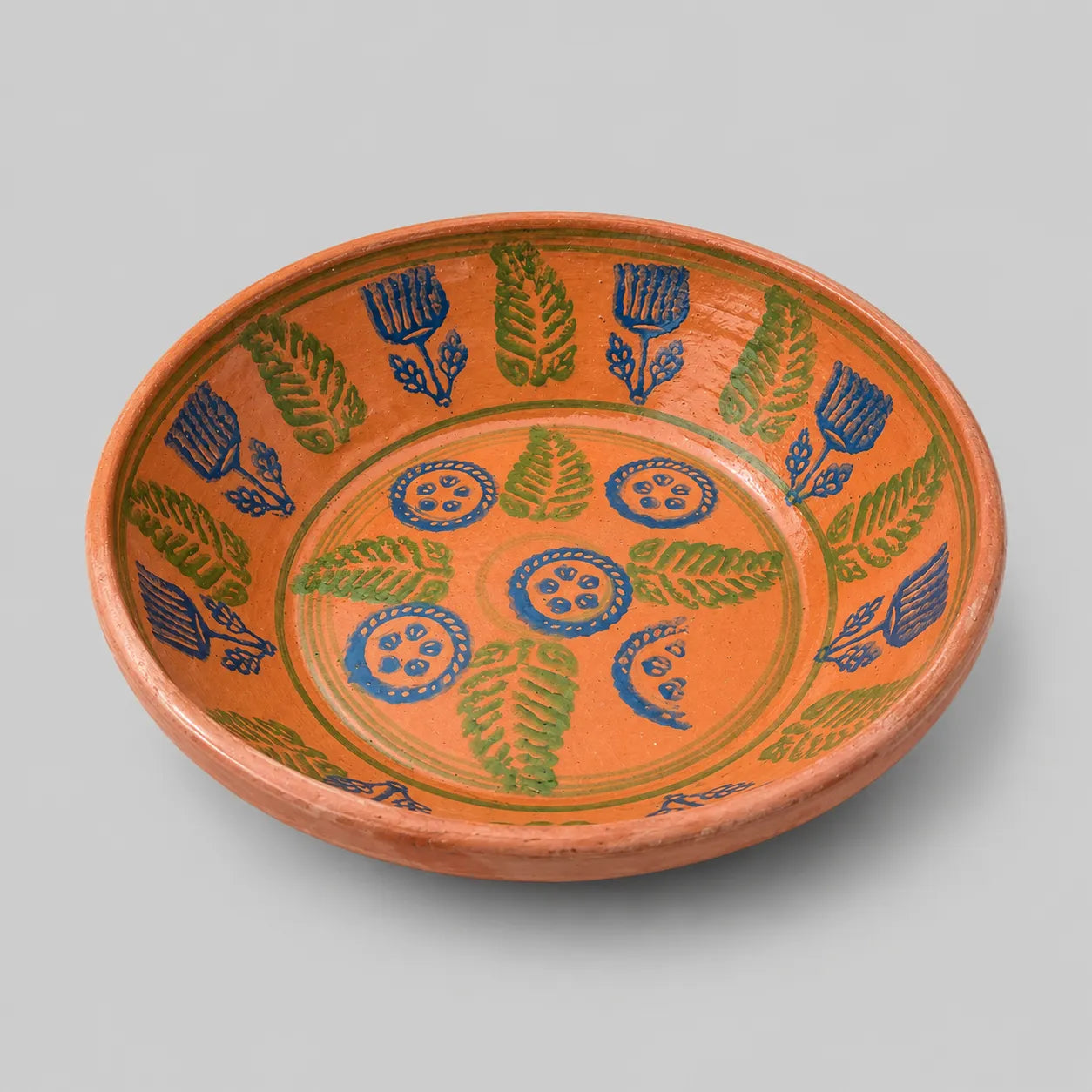 Handmade Terracotta Dinner Plate – Natural Clay Serving Plate