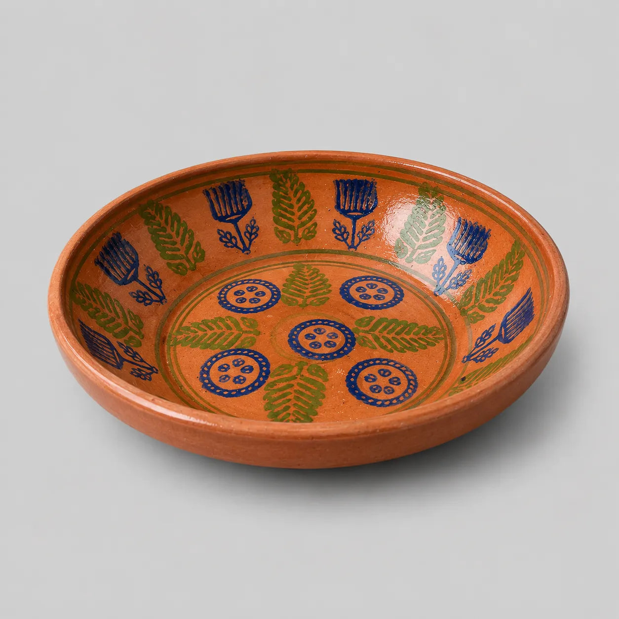 Handmade Terracotta Dinner Plate – Natural Clay Serving Plate