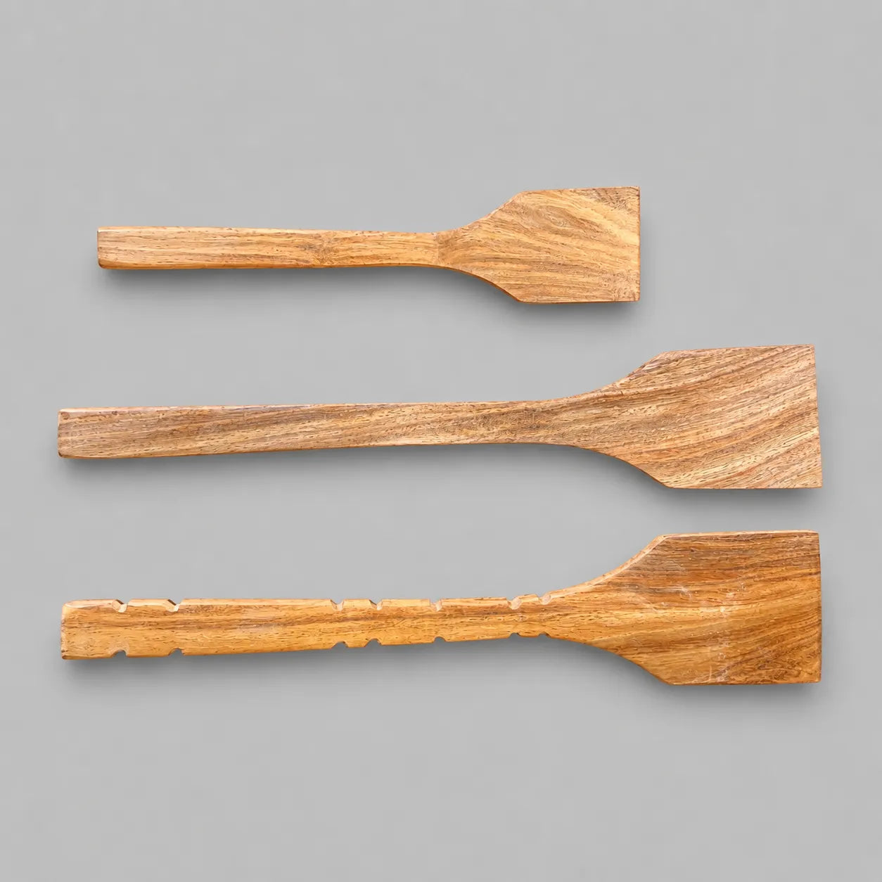 Premium Wooden Spatula Set (3 Pieces)